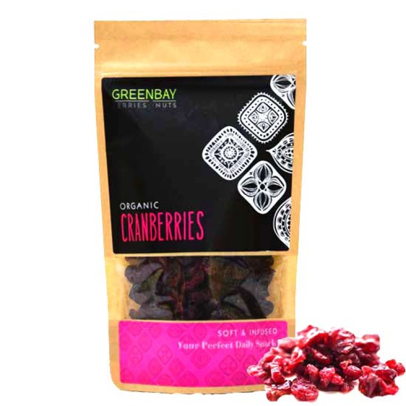 GREEN BAY Κράνμπερις (Cranberries) αποξηραμένα (125γρ) Superfoods ,Ξηροί καρποί , αποξηραμένα φρούτα & σπόροι